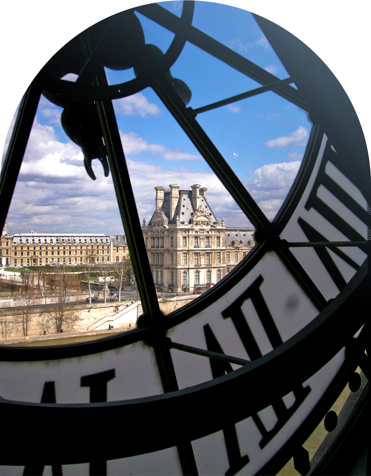 オルセー美術館の時計から見たパリの街並み